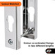 TSS uPVC Door Handle 70mm 70PZ Ferco Sprung Lever Pair Set - 180mm Screw Centres TSS uPVC Door Handle 70mm 70PZ Ferco Sprung Lever Pair Set - 180mm Screw Centres