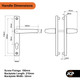TSS uPVC Door Handle 70mm 70PZ Ferco Sprung Lever Pair Set - 180mm Screw Centres TSS uPVC Door Handle 70mm 70PZ Ferco Sprung Lever Pair Set - 180mm Screw Centres