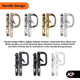  GreenteQ Inline Sliding Patio Door Handle 92mm PZ Fixings 154mm 