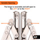 Nico uPVC Window Hinges Nico Universal Replacement Friction Stays Pair | Fits 13mm & 17mm Stack 