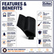  Exitex Replacement Door Threshold Rubber Seal gasket Black for MXS15/2 MXS15/56 