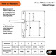  Schlosser Technik Apto Ferco UPVC Door Handle Pair 70mm PZ 180mm Fixings 