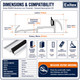 Exitex OUM 4 Aluminium Door Low Threshold Cill 914mm for Outward Opening Doors