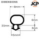  JCP uPVC Window & Door Replacement Bubble Gasket Seal 8 x 9mm 6m Roll 
