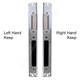 Avocet Trivalent Universal Door Latch & Deadbolt Plate Centre Keep Avocet Trivalent Universal Door Latch & Deadbolt Plate Centre Keep
