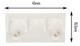 JCP 10 x White Cockspur Window Handle Wedges Angled Striker Plates Rehau UPVC