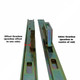 Avocet Offset UPVC Window Espag Rod Lock Mechanism 16mm U Rail Avocet Offset UPVC Window Espag Rod Lock Mechanism 16mm U Rail