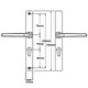  Hoppe Ferco UPVC Door Handle Pair 70mm PZ 200mm Fixings 