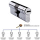 Avocet ABS MK3 Ultimate 3 Star KA Keyed Alike Anti Snap Euro Cylinder UPVC Front Door Lock TS007