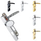 Hoppe Atlanta UPVC Door Handle Pair 92mm PZ 122mm Fixings Lever/Pad Hoppe Atlanta UPVC Door Handle Pair 92mm PZ 122mm Fixings Lever/Pad