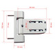 Yale UPVC Door T Flag Hinge Neon 3D Paddock