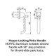 Hoppe Tilt & Slide Patio Door Handle Paris Internal Only Hoppe Tilt & Slide Patio Door Handle Paris Internal Only