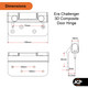 ERA Laird Composite Door Butt Hinge White Challenger 3D ERA Laird Composite Door Butt Hinge White Challenger 3D