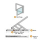 Yale UPVC Window Hinge Egress Fire Escape Easy Clean Yale Friction Stay Pair Yale UPVC Window Hinge Egress Fire Escape Easy Clean Yale Friction Stay Pair