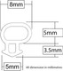 Stormguard White Stormguard Replacement Bubble Gasket UPVC Window Door Double Glazing Rubber Seal 25m Tub