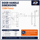 Winlock UPVC Composite Door Handle Pair 92mm PZ 122mm Fixings