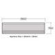 Exitex Internal Letter Box Cover Draught Excluder with Aluminium Flap
