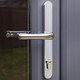 Yale Universal Replacement UPVC Door Handle Pair 92mm PZ Adjustable Fixings Yale Universal Replacement UPVC Door Handle Pair 92mm PZ Adjustable Fixings