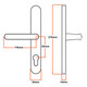Yale Universal Replacement UPVC Door Handle Pair 92mm PZ Adjustable Fixings Yale Universal Replacement UPVC Door Handle Pair 92mm PZ Adjustable Fixings