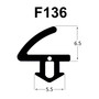 F136 Flipper Gasket UPVC Window Door Double Glazing Rubber Seal