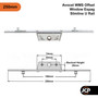 Avocet Slimline Offset UPVC Window Espag Rod Lock Mechanism 14mm U Rail 20mm & 22mm Backset