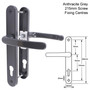 TSS UPVC Door Handle Pair 92mm PZ 215mm Fixings