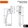 Era Charisma Cockspur UPVC Window Handle