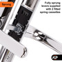Ultion Sweet Composite uPVC Door Handle Pair 92mm PZ 211mm Screw Centres