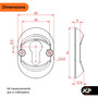Ultion Door Euro Cylinder Escutcheon Interior & Exterior for UPVC & Composite Doors