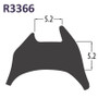 R3366 Black TPR Reddiglaze Wedge Gasket UPVC Window Door Double Glazing Rubber Seal