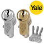 Yale 1 Star Anti Bump Euro Cylinder UPVC Front Door Lock KM Series