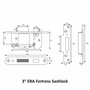 ERA Fortress 5 Lever Mortice Sash Lock High Security BS British Kite Mark