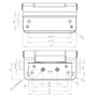 White Trojan 3D Butt Hinge for Composite Doors