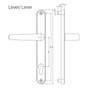 Mila Hero UPVC Door Handle Pair 92mm PZ 211mm Fixings