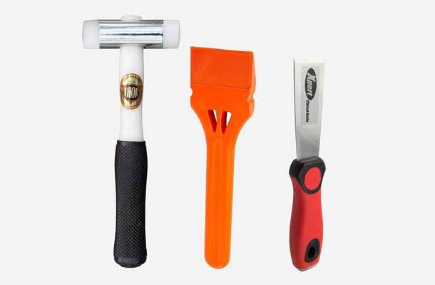 JCP Window Glazing Tool Kit Bundle with Thor 710 Nylon Hammer, JCP Glazing Paddle and Xpert Chisel