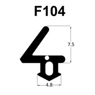 F104 flipper gasket profile