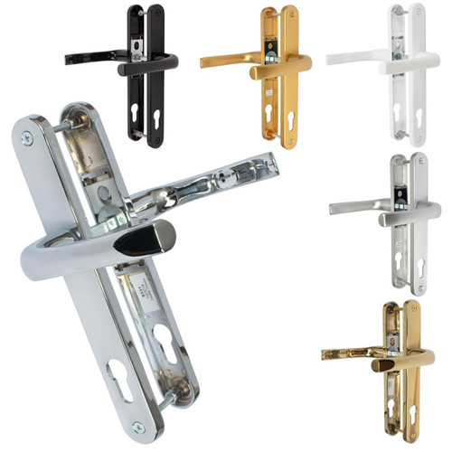 Mila ProLinea UPVC Door Handle Pair 92mm PZ 211mm Fixings - JCP