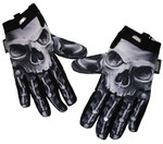 Lethal Threat Bio-Skull Mens Motorcycle Gloves