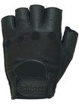 Castle Fingerless Leather Gloves