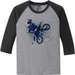 Factory Effex Moto Youth 3/4 Baseball T-Shirt