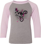 Factory Effex Moto Youth 3/4 Baseball T-Shirt