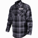 Throttle Threads Drag Specialties Plaid Mens Long Sleeve Flannel Shirt