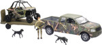 NewRay 1:18 Scale Toy Pick Up Trailer w/Polaris RZR 1000XP