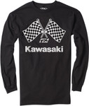 Factory Effex Kawasaki Checker Glag Finish Line Mens Long Sleeve Shirt