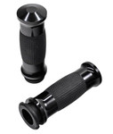 Avon Gel Throttle by Wire Black Handlebar Grips (GEL-70-ANO-FLY)