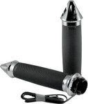 Avon Custom Heated Chrome Spike Handlebar Grips (MT-CC-85C-SP-HT)