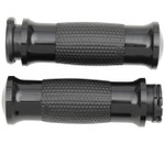 Avon 1" Black Gel Grips - Throttle Cable Style (GEL-70-ANO)