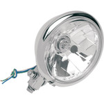 Drag Specialties 5-3/4" Diamond-Style Bottom-Mount Headlight Clear (2001-0099)