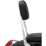 Cobra Square Standard 17" Chrome Sissy Bar Passenger Backrest (02-5101)