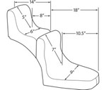 Drag Specialties Scorpion Solo Front Seat for Custom/Rigid Black (DS-907740)